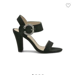 Adrienne Vittadini Geno Heels Suede 7.5 Blach‎